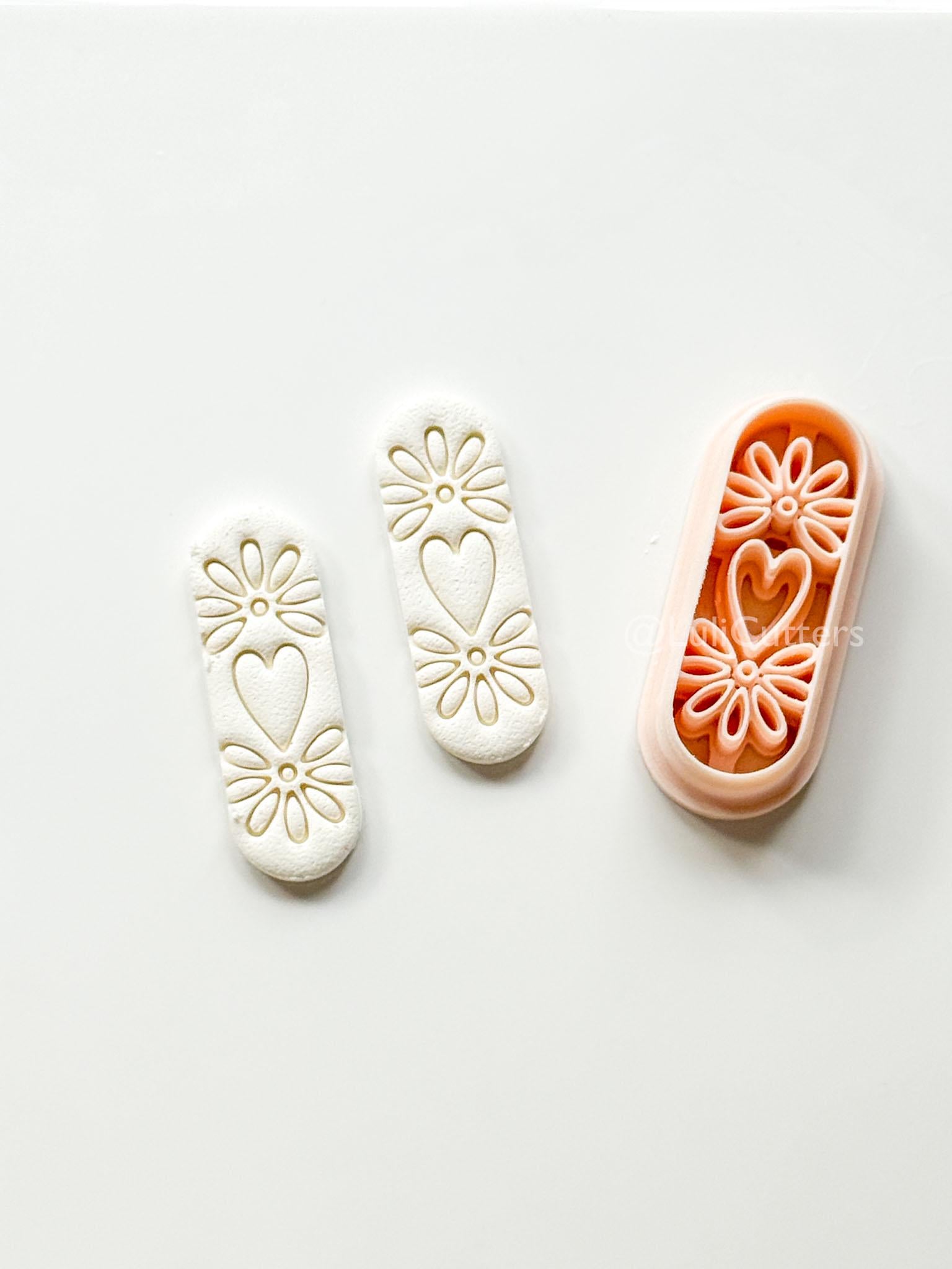 Carmen Floral Bar - polymer clay earring cutter