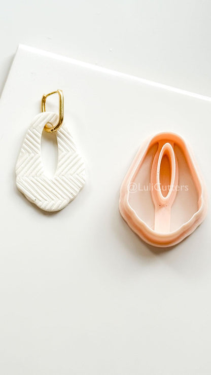 Carmen Drop Cutter - polymer clay earring cutter