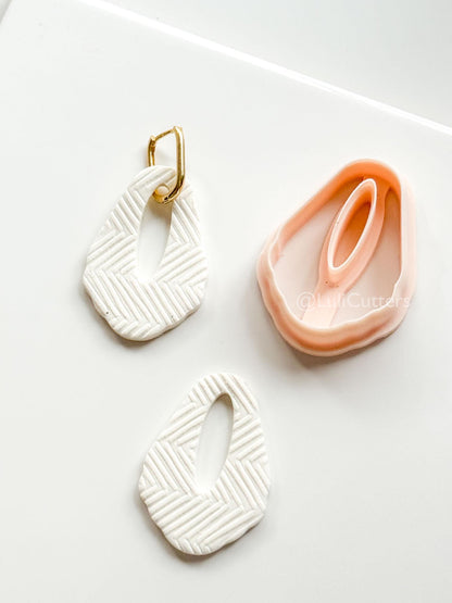 Carmen Drop Cutter - polymer clay earring cutter