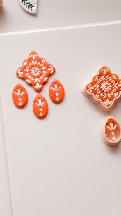 Cruz Talavera Clay Cutter: Quatrefoil Floral Shape for Polymer Clay