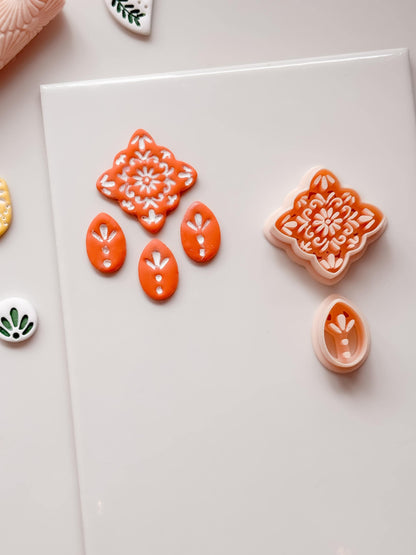 Cruz Talavera Clay Cutter: Quatrefoil Floral Shape for Polymer Clay