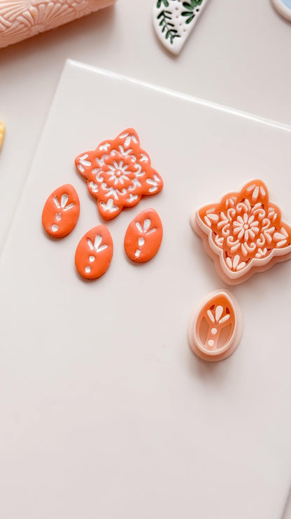 Cruz Talavera Clay Cutter: Quatrefoil Floral Shape for Polymer Clay