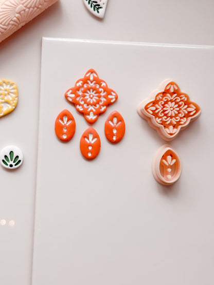 Cruz Talavera Clay Cutter: Quatrefoil Floral Shape for Polymer Clay