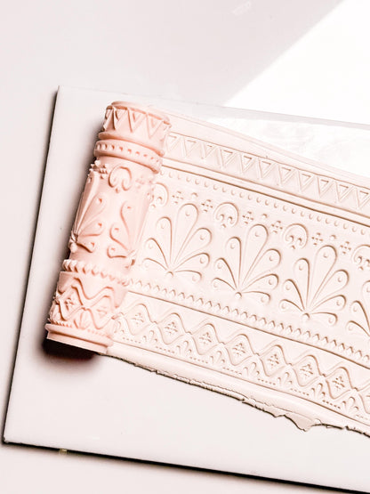 Talavera Tiles Roller: Geometric Pattern Pin for Polymer Clay