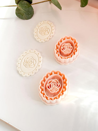 Luma Rose Clay Cutter - Floral Polymer Clay Earring