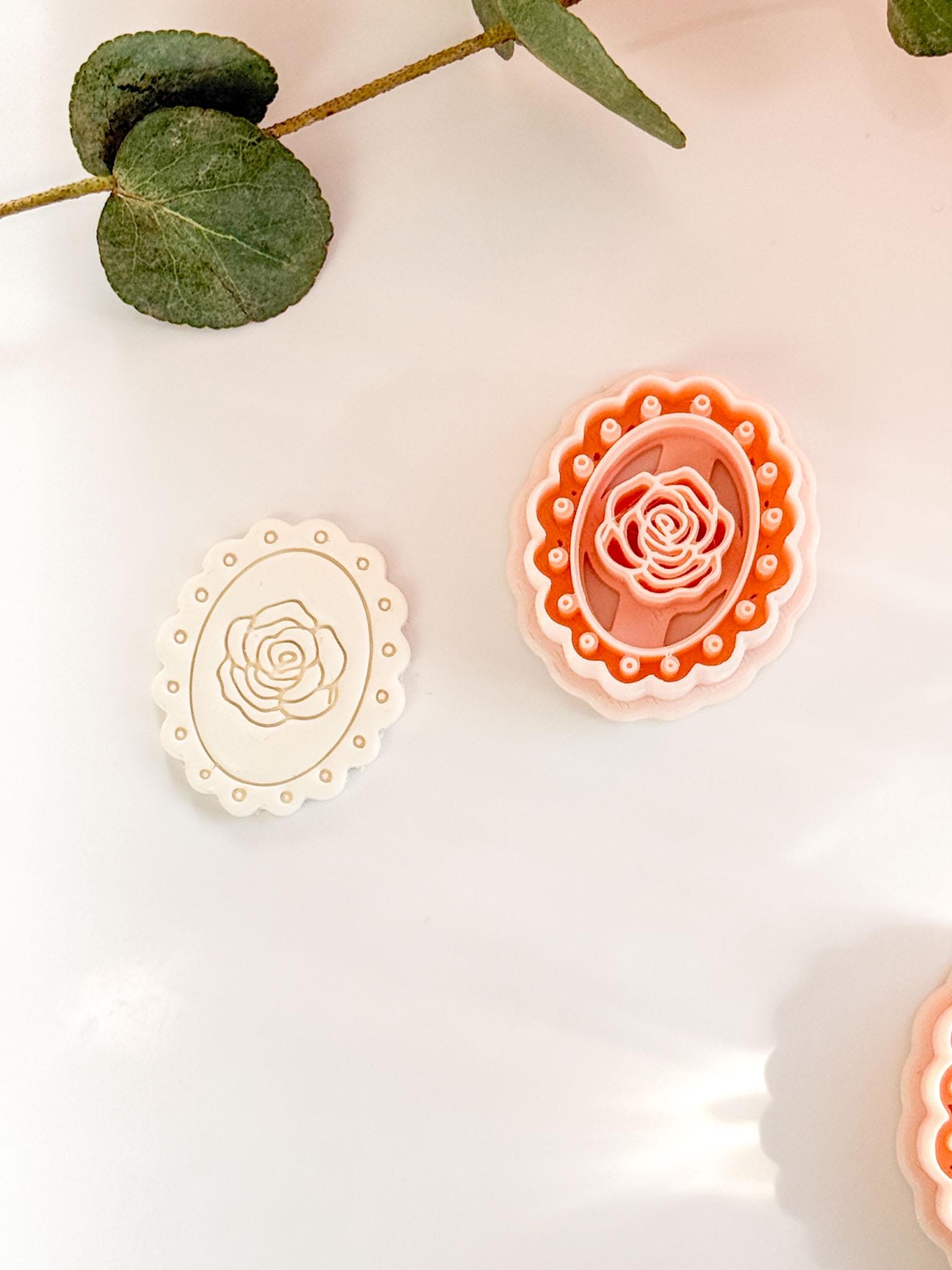 Luma Rose Clay Cutter - Floral Polymer Clay Earring