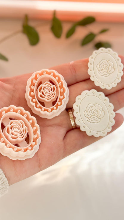 Luma Rose Clay Cutter - Floral Polymer Clay Earring