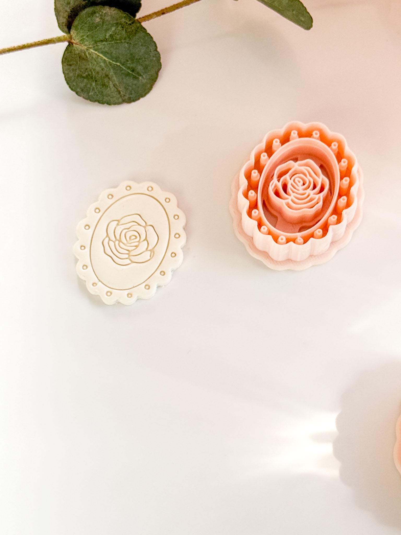 Luma Rose Clay Cutter - Floral Polymer Clay Earring