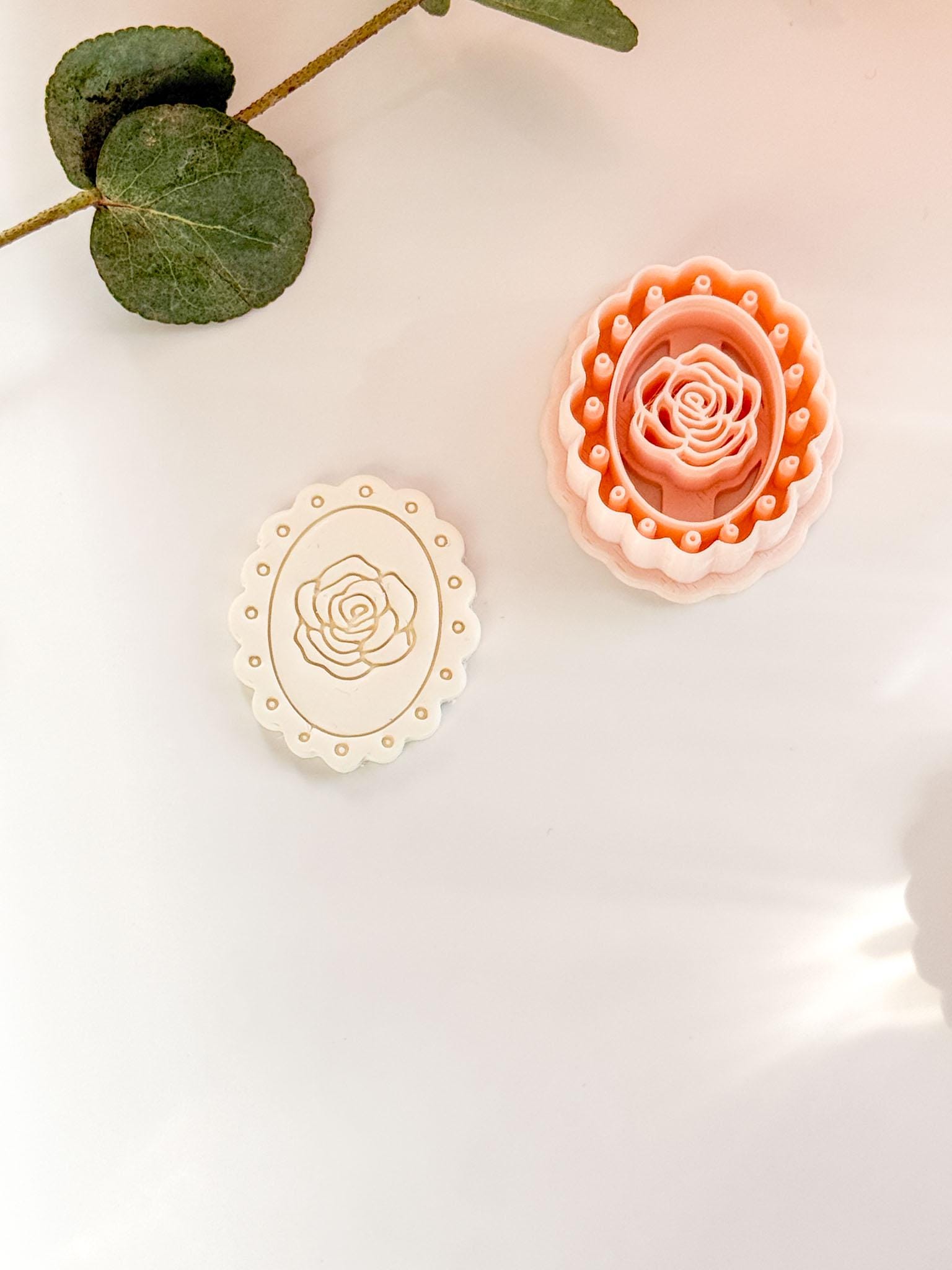 Luma Rose Clay Cutter - Floral Polymer Clay Earring