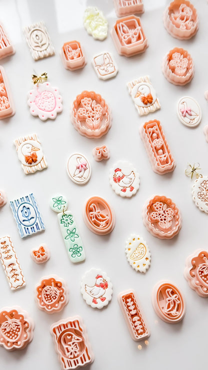 Livi Leaf Cutter: Botanical Scalloped Bar for Polymer Clay