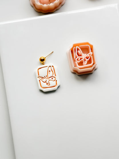 Mimi Butterfly Frame Cutter: Polymer Clay Earring Shape