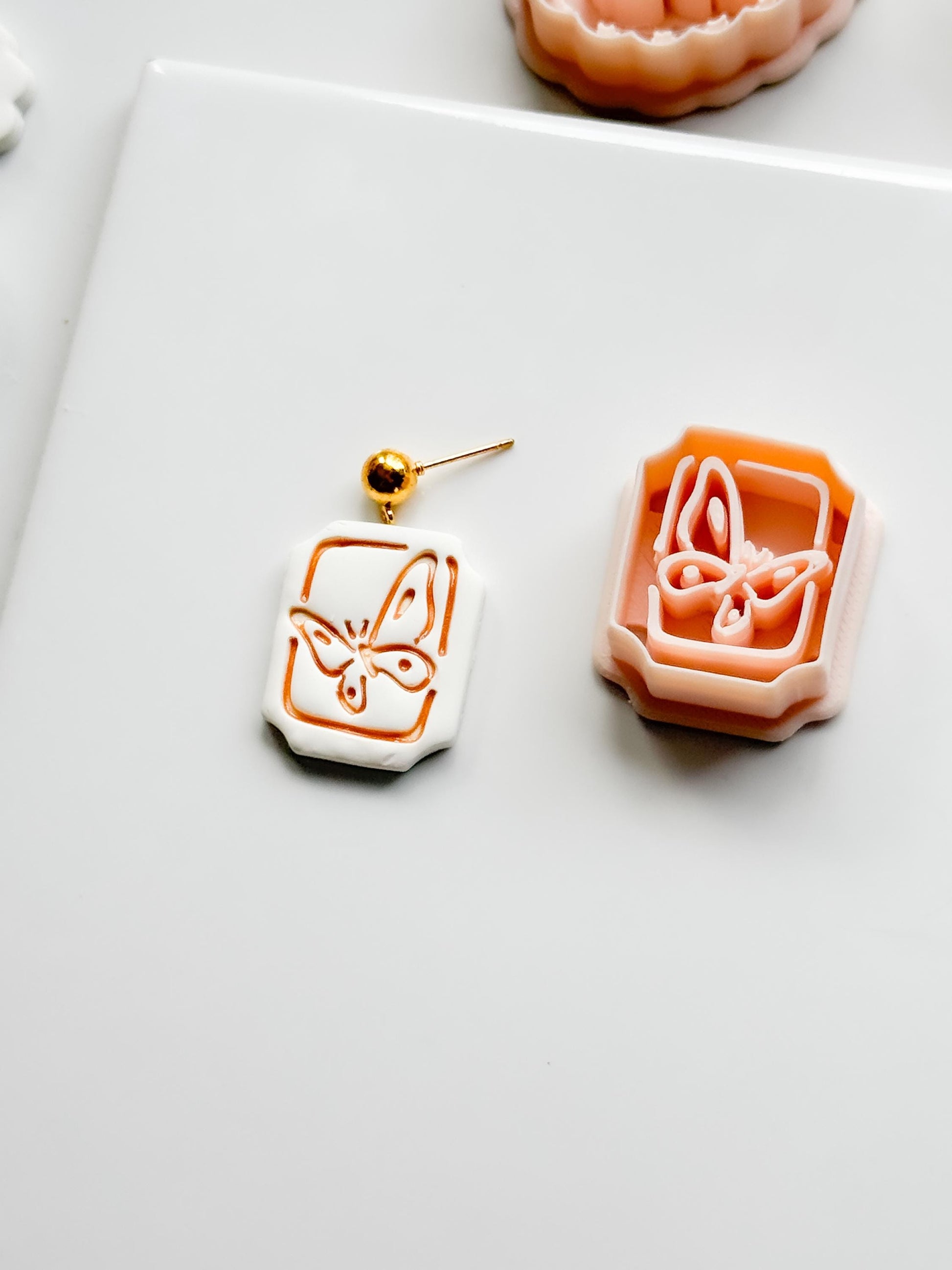 Mimi Butterfly Frame Cutter: Polymer Clay Earring Shape