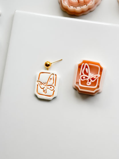 Mimi Butterfly Frame Cutter: Polymer Clay Earring Shape