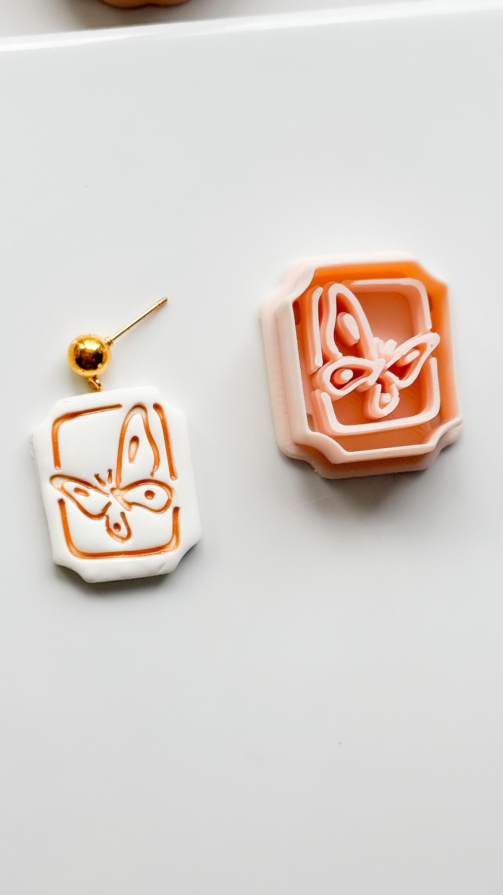 Mimi Butterfly Frame Cutter: Polymer Clay Earring Shape