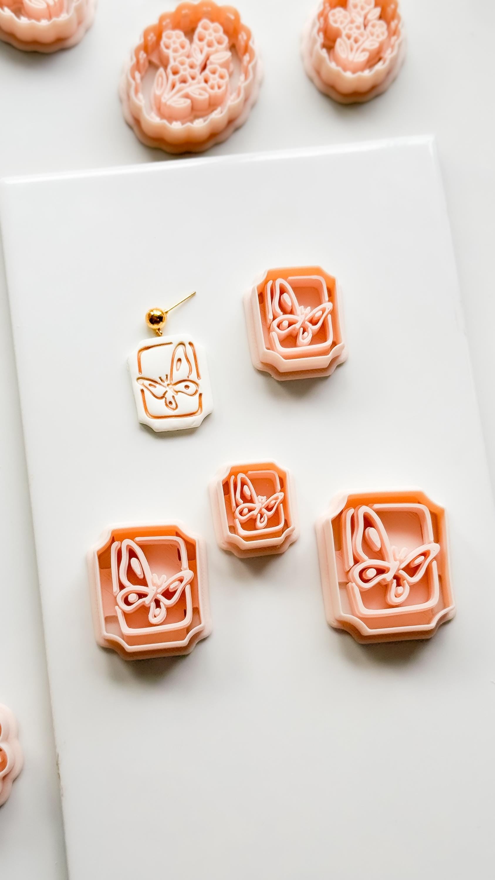 Mimi Butterfly Frame Cutter: Polymer Clay Earring Shape