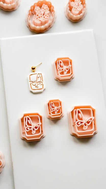 Mimi Butterfly Frame Cutter: Polymer Clay Earring Shape