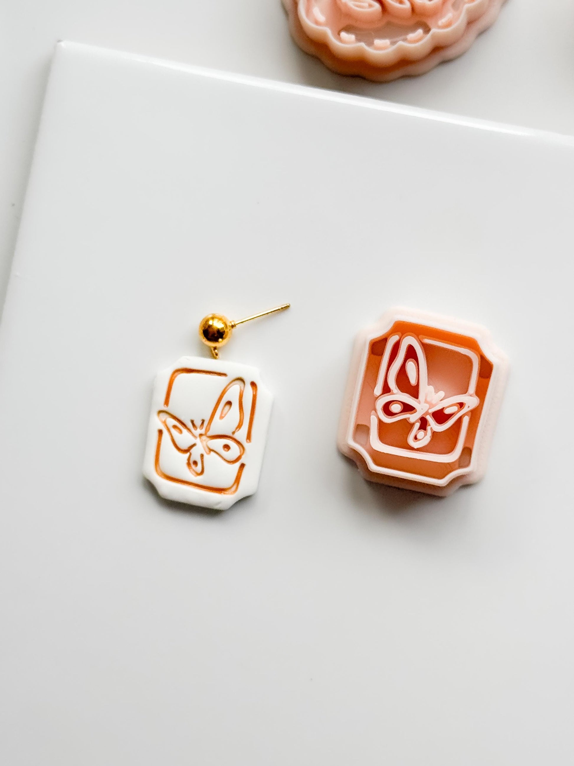 Mimi Butterfly Frame Cutter: Polymer Clay Earring Shape