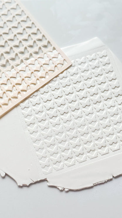 Butterfly Stencil: Spring Pattern Texture for Polymer Clay