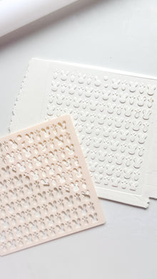 Bunny Face & Carrot Stencil: Easter Pattern Polymer Clay