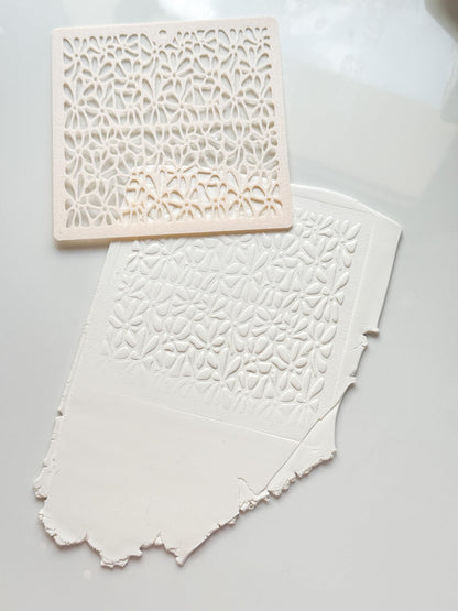 Matisse Inspired Stencil: Abstract Floral Pattern for Polymer Clay