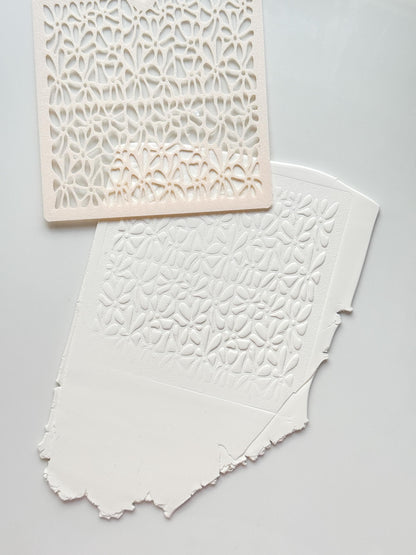 Matisse Inspired Stencil: Abstract Floral Pattern for Polymer Clay