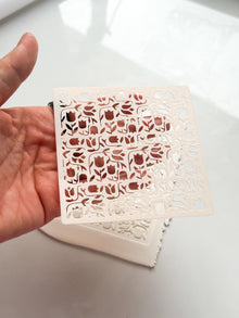 Tulip Dance Stencil: Floral Pattern for Polymer Clay