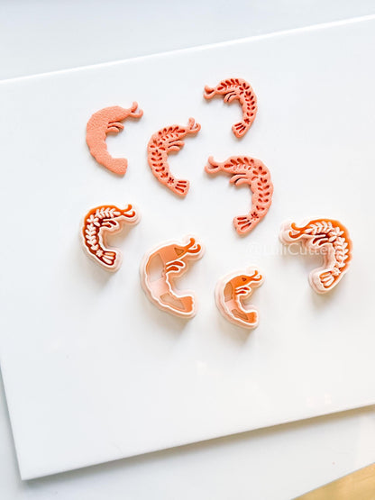 Bloom Shrimp Clay Cutter | Floral Prawn Earring Cutter