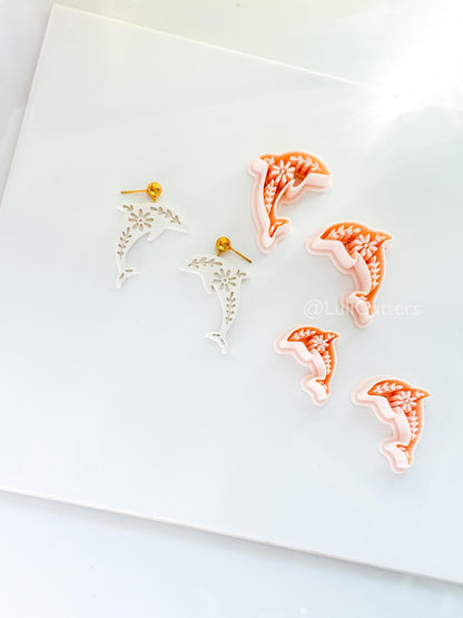 Tiley Dolphin Polymer Clay Cutter | Floral Earring Jewelry Making Tool