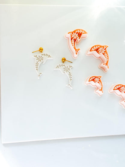 Tiley Dolphin Polymer Clay Cutter | Floral Earring Jewelry Making Tool
