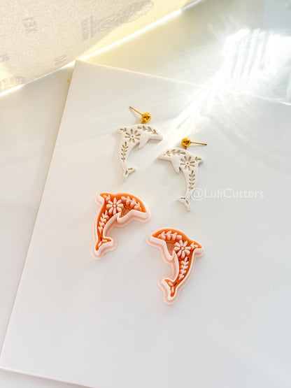 Tiley Dolphin Polymer Clay Cutter | Floral Earring Jewelry Making Tool