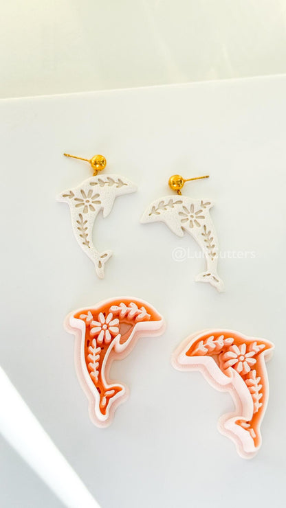 Tiley Dolphin Polymer Clay Cutter | Floral Earring Jewelry Making Tool
