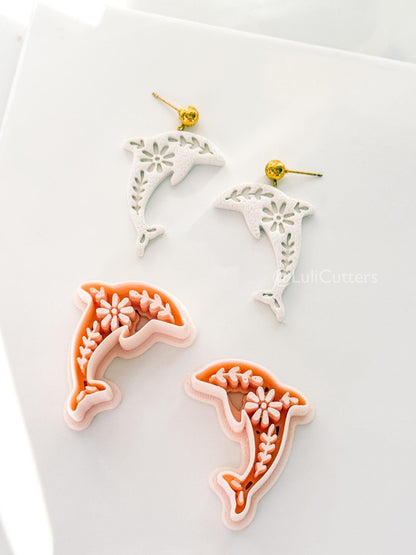 Tiley Dolphin Polymer Clay Cutter | Floral Earring Jewelry Making Tool