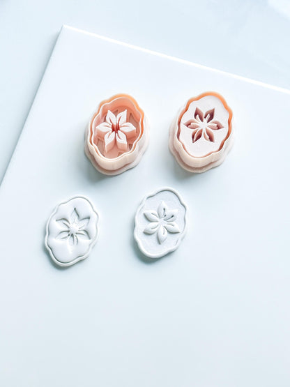 Mimi Pétale Cutters | Floral Deboss & Emboss Earring Shapes for Polymer Clay