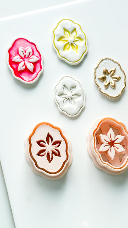 Mimi Pétale Cutters | Floral Deboss & Emboss Earring Shapes for Polymer Clay
