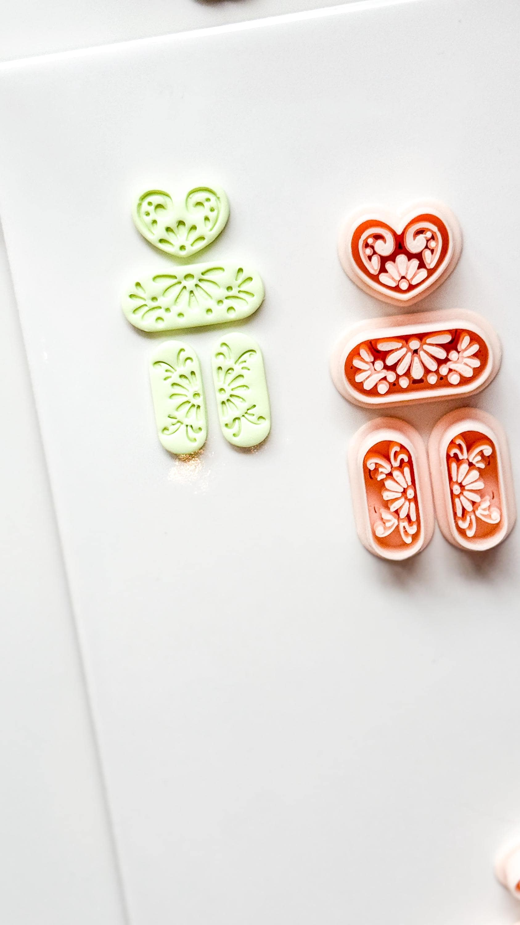 Talavera Amora Clay Cutter: Heart Floral Shape for Polymer Clay