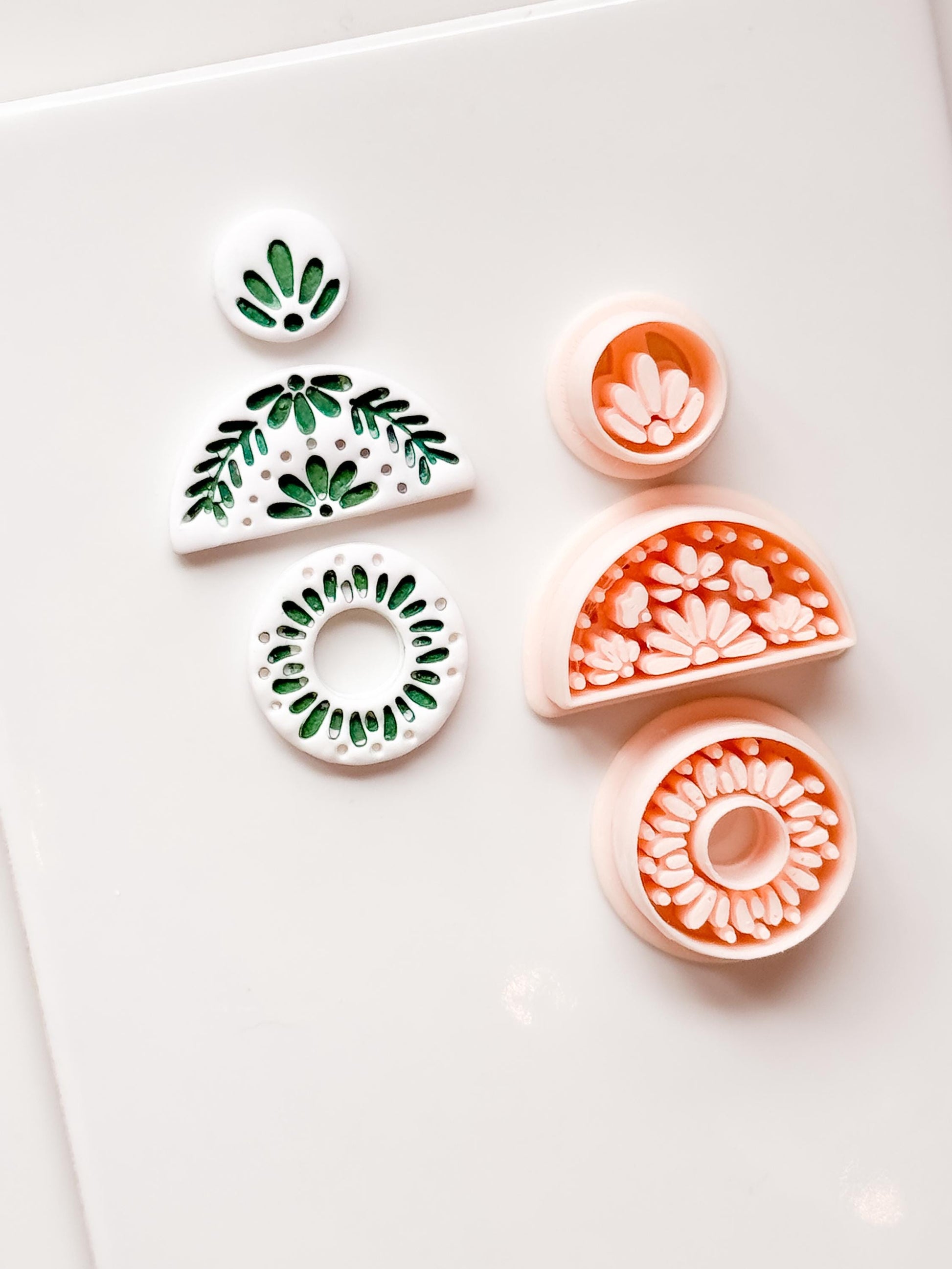 Casa Flor Cutter Set: Floral Geometric Shape for Polymer Clay