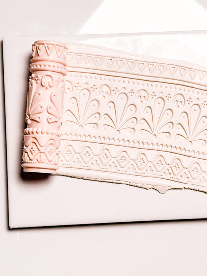 Talavera Tiles Roller: Geometric Pattern Pin for Polymer Clay