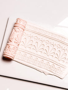 Talavera Tiles Roller: Geometric Pattern Pin for Polymer Clay