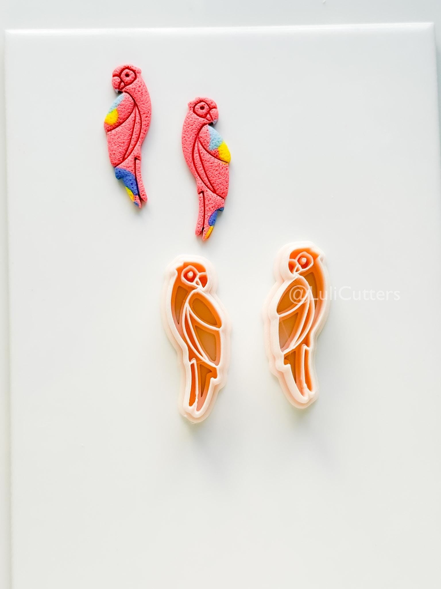 Petit Coco Parrot Cutter | Polymer Clay Earring Tool