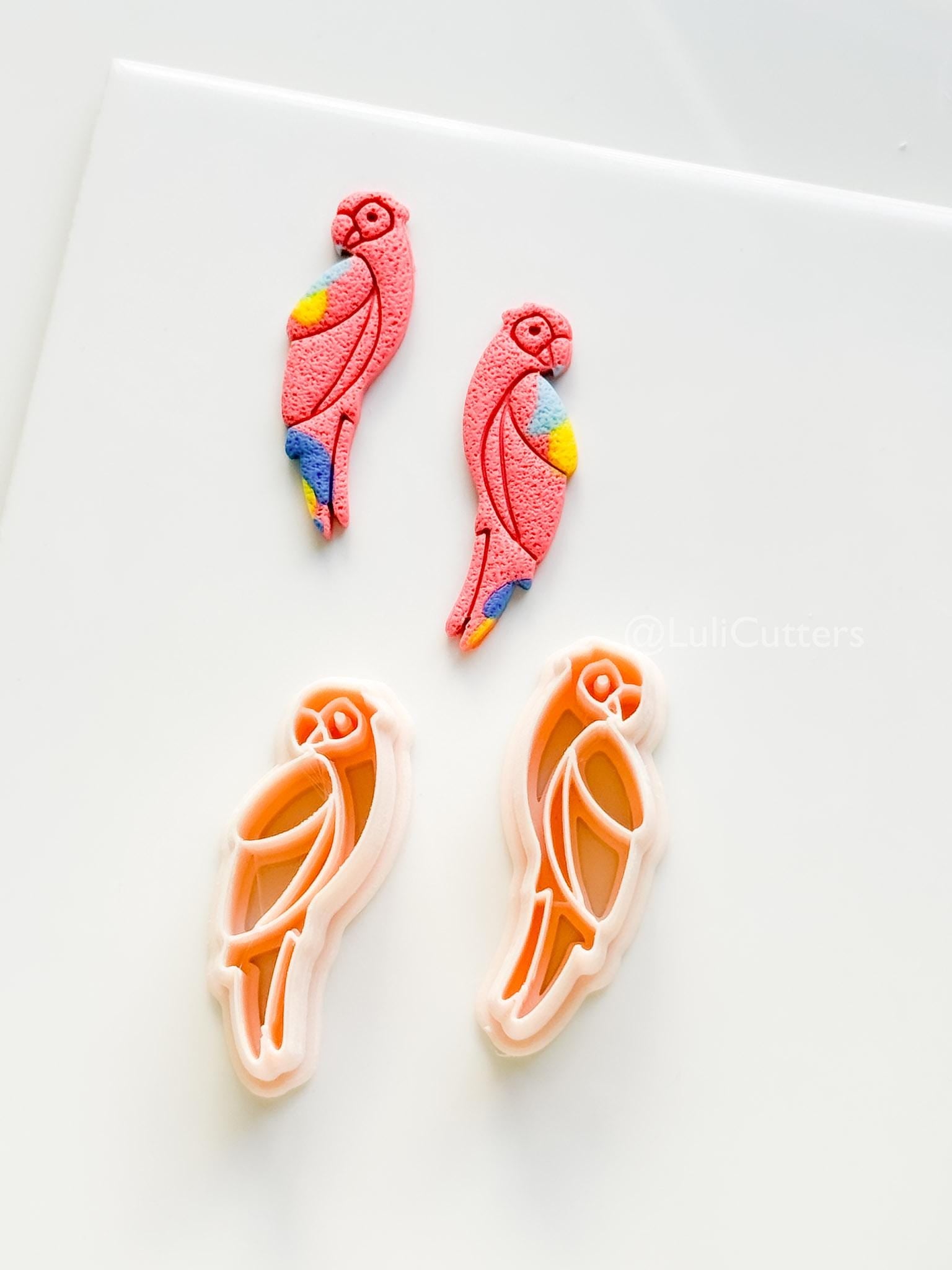 Petit Coco Parrot Cutter | Polymer Clay Earring Tool