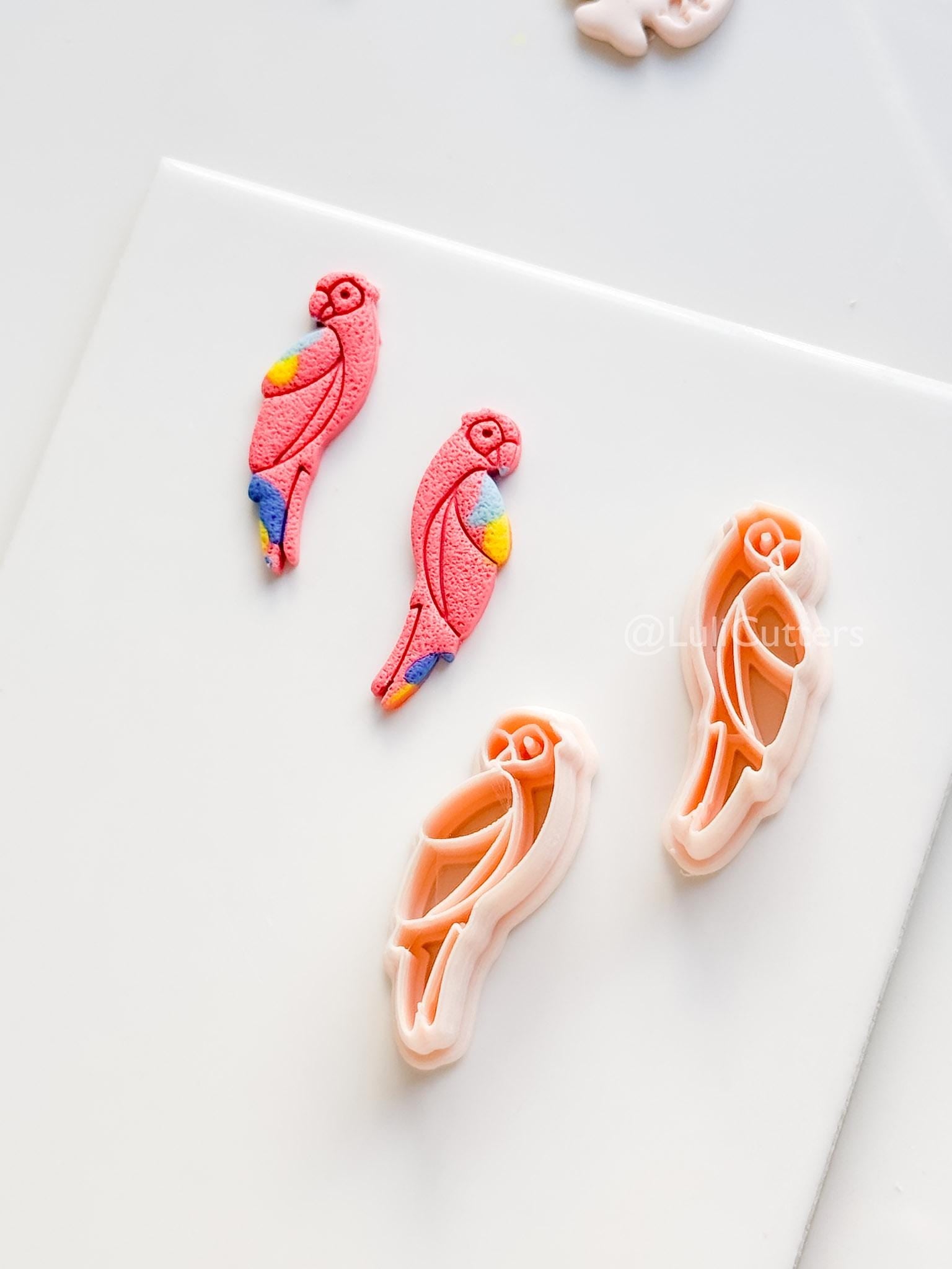 Petit Coco Parrot Cutter | Polymer Clay Earring Tool