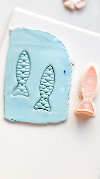 Wavy Fish Cutter | Fish Scale Shape Tool for Polymer Clay