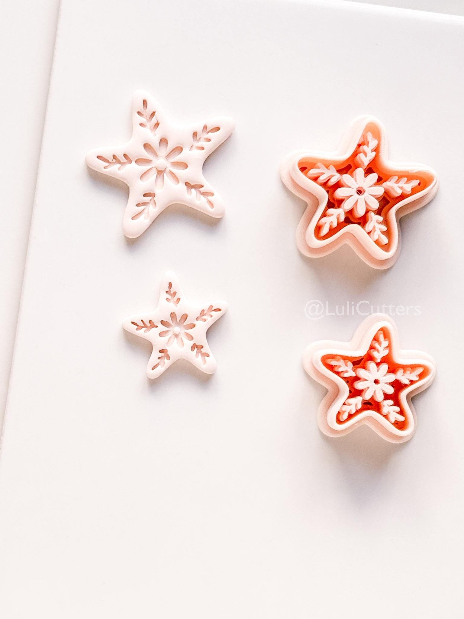 Star of the Show Cutter | Starfish Floral Shape Tool for Polymer Clay