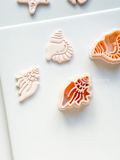 Sea-esta Cutter Set | Conch Shell Shape Tool for Polymer Clay
