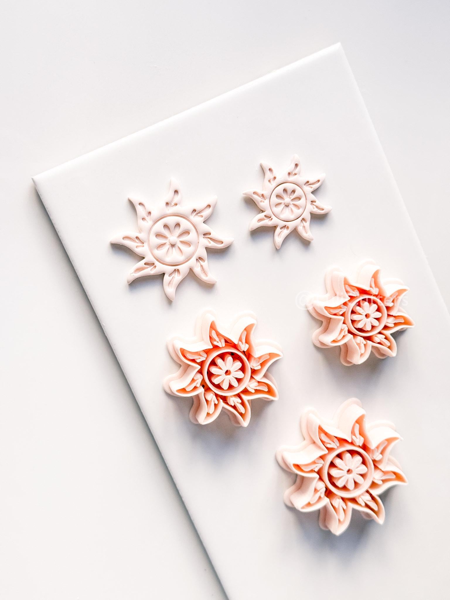 Glow Getter Cutter | Sun Flower Shape Tool for Polymer Clay