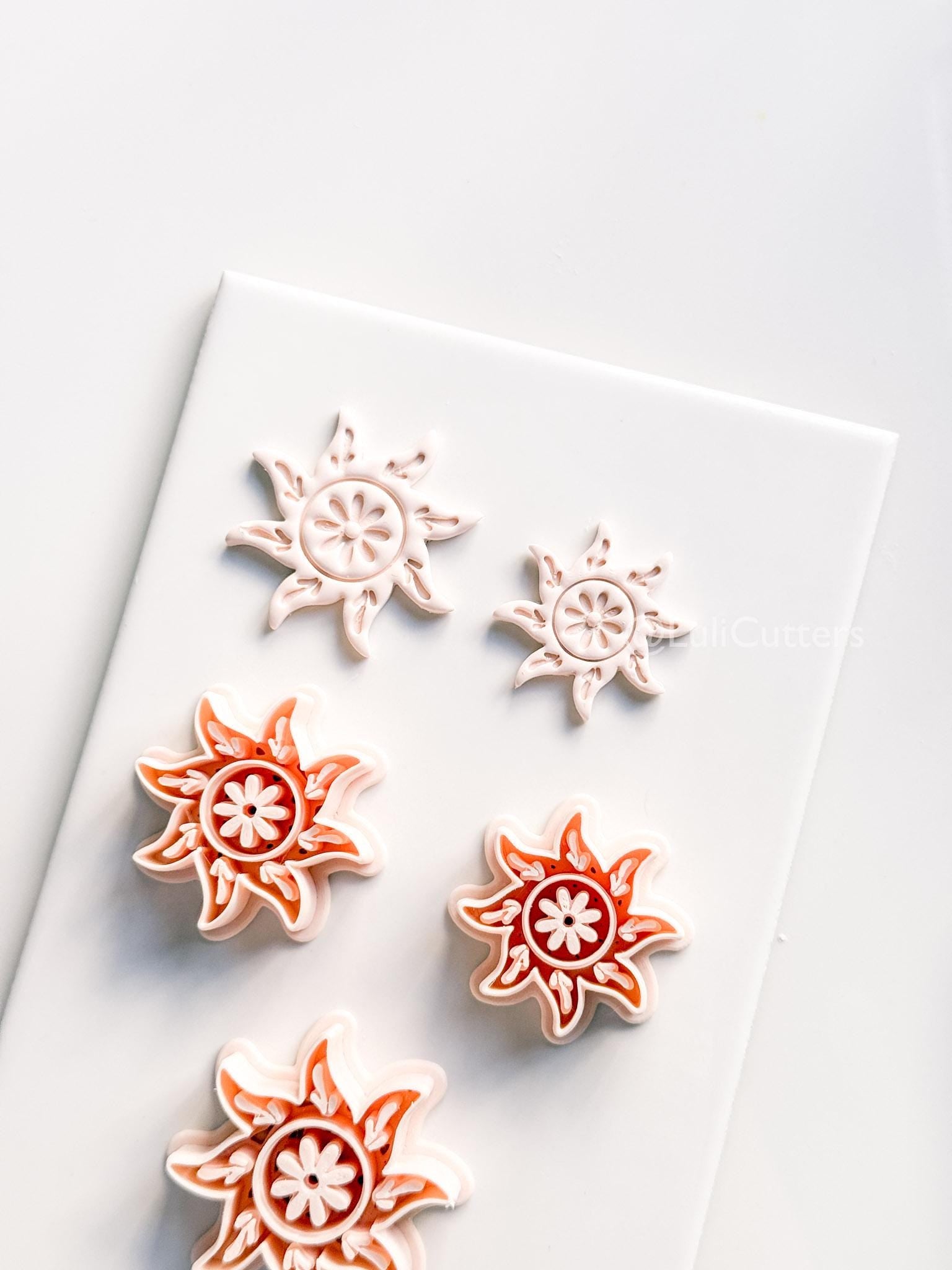 Glow Getter Cutter | Sun Flower Shape Tool for Polymer Clay