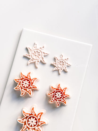 Glow Getter Cutter | Sun Flower Shape Tool for Polymer Clay