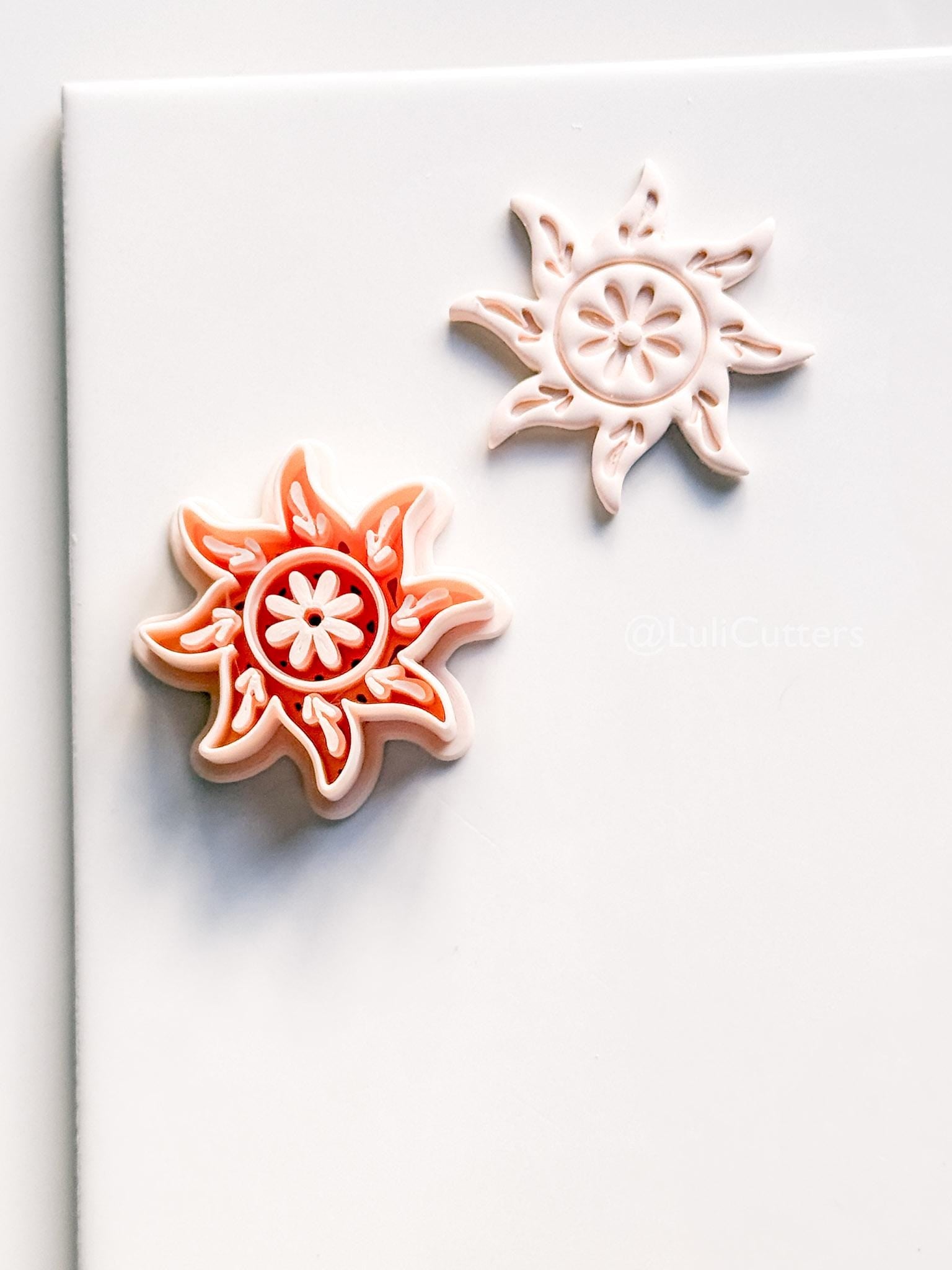 Glow Getter Cutter | Sun Flower Shape Tool for Polymer Clay