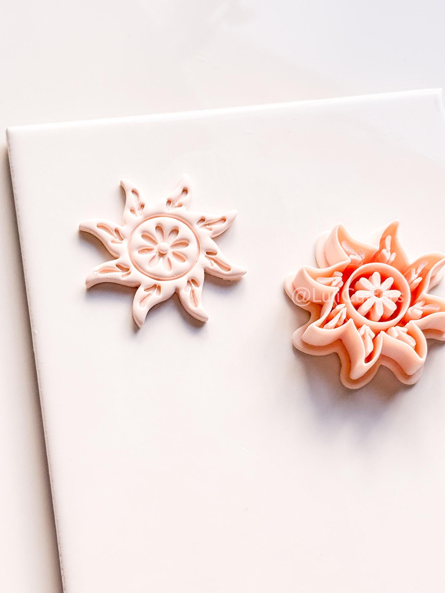 Glow Getter Cutter | Sun Flower Shape Tool for Polymer Clay
