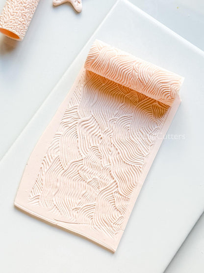 Organic Lines Texture Roller: Pattern for Polymer Clay